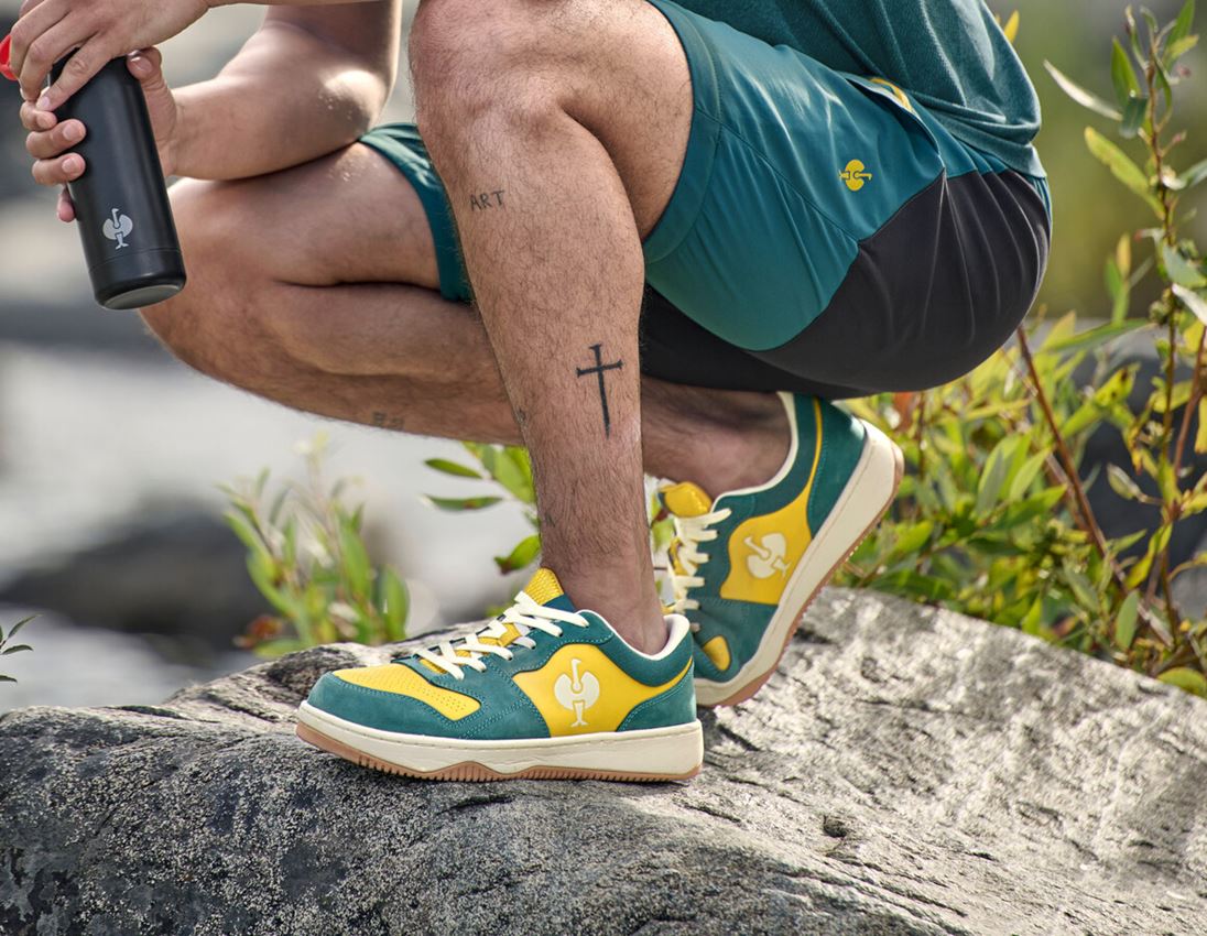 S1: S1 Chaussures basses de sécurité e.s.Eindhoven low + vert émeraude/jaune chrome 2