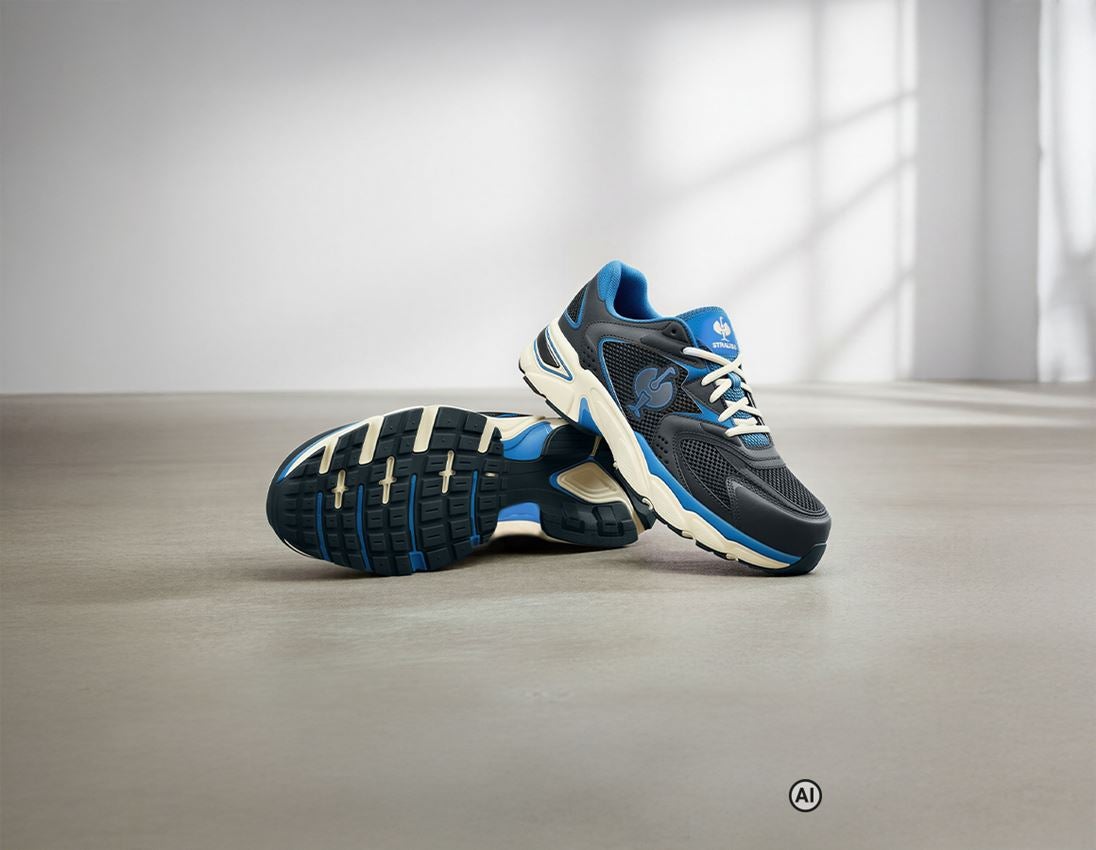 KI-generiert / modifiziert - Medical: S1 Sicherheitsschuhe e.s. St. Louis low + enzianblau