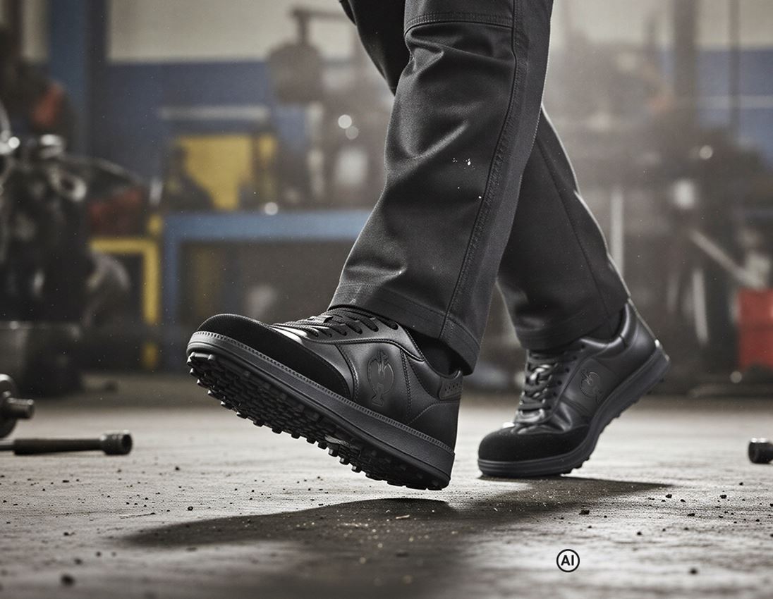 Généré / modifié par IA  - S1P: S1P Chaussures basses de sécurité e.s. Dothan low + noir 2
