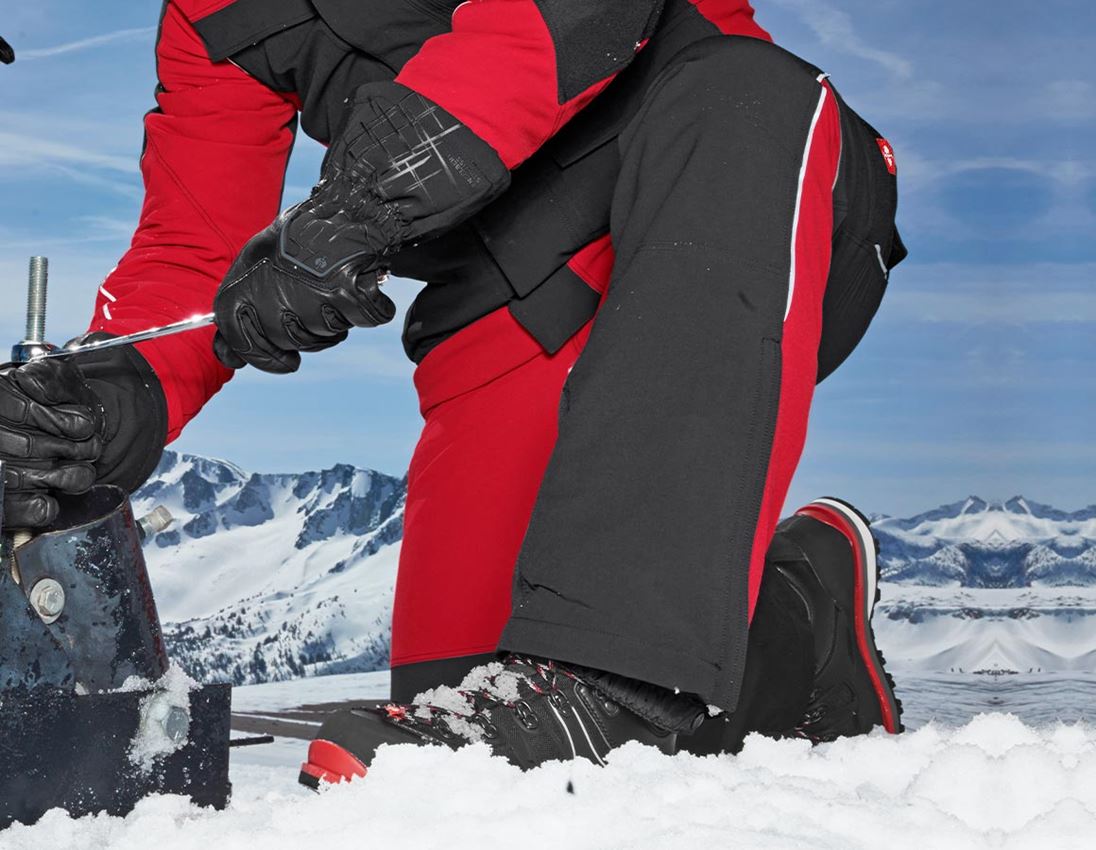 S3: e.s. S3 Sicherheitsstiefel Polyxo high + schwarz/rot 1