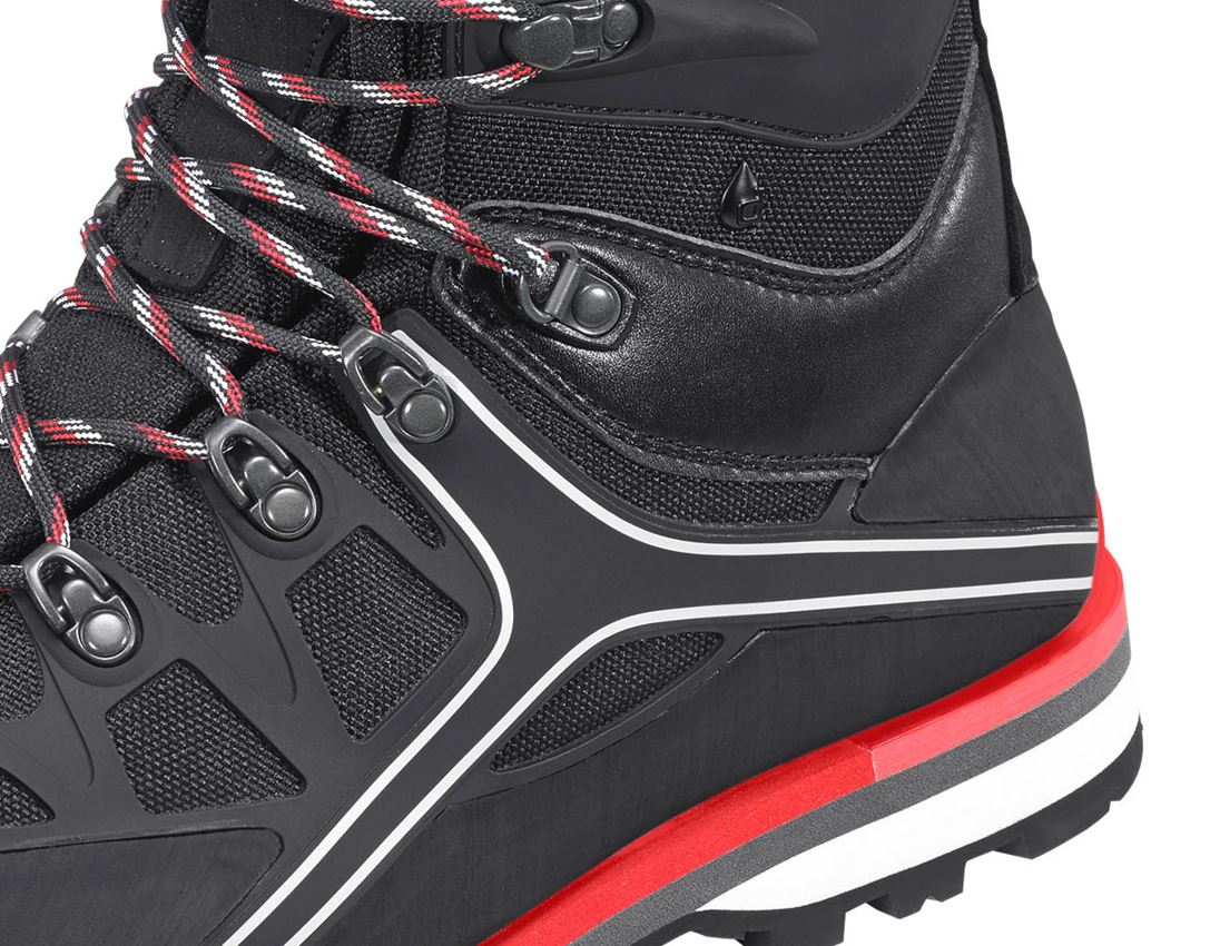 S3: e.s. S3 Sicherheitsstiefel Polyxo high + schwarz/rot 2