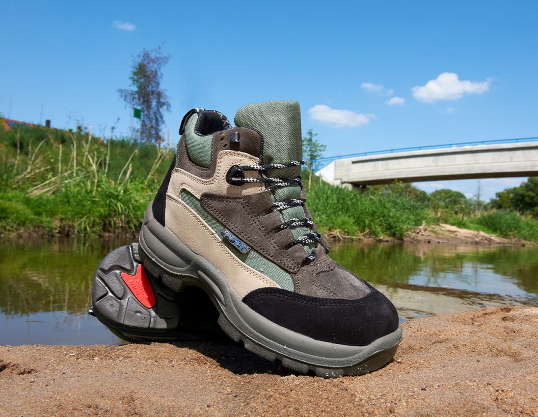 S3: S3 Sicherheitsschuhe Rhön + oliv/khaki
