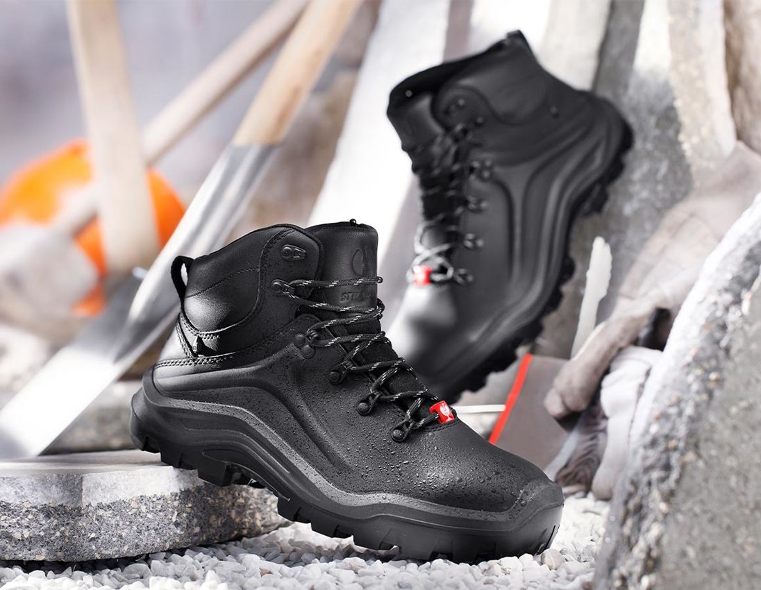 S3: e.s. S3 Chaussures hautes de sécurité Cebus mid + noir