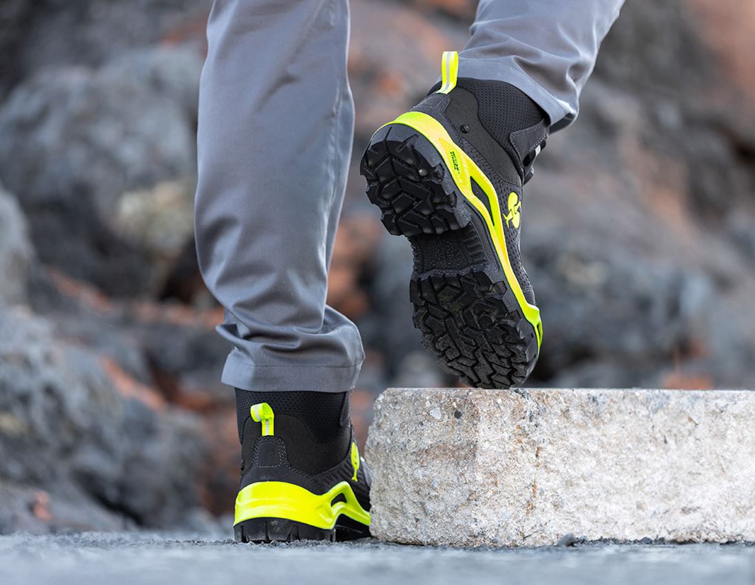 S3: S3 Chaussures hautes de sécurité e.s.Kastra II mid + anthracite/jaune fluo 3