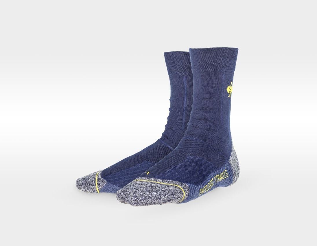 Chaussettes | Bas: e.s. Chaussettes function complètes light/high + bleu foncé