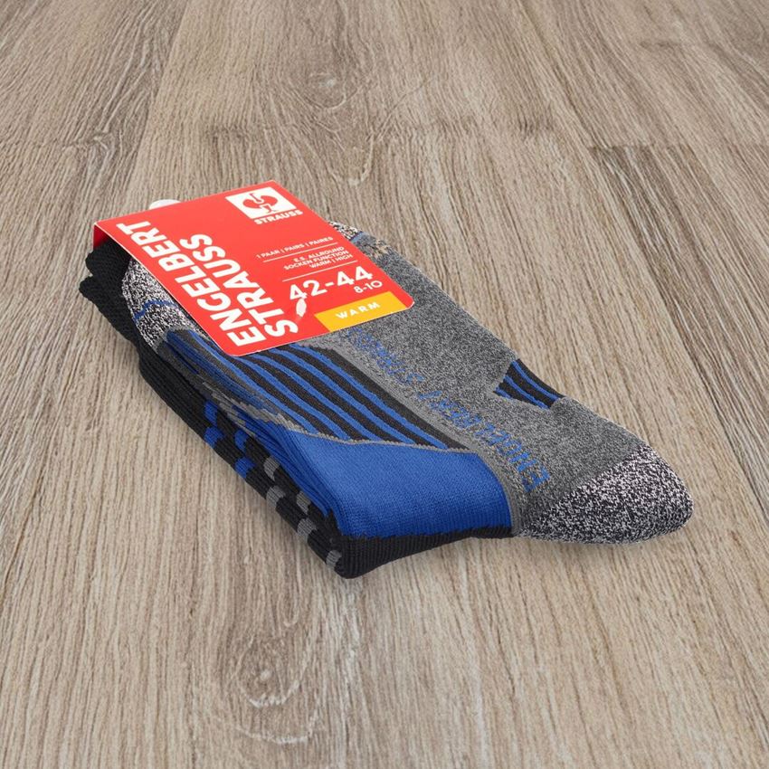 Chaussettes | Bas: e.s. Chaussettes Allround function warm/high + noir/aluminium/bleu royal 2