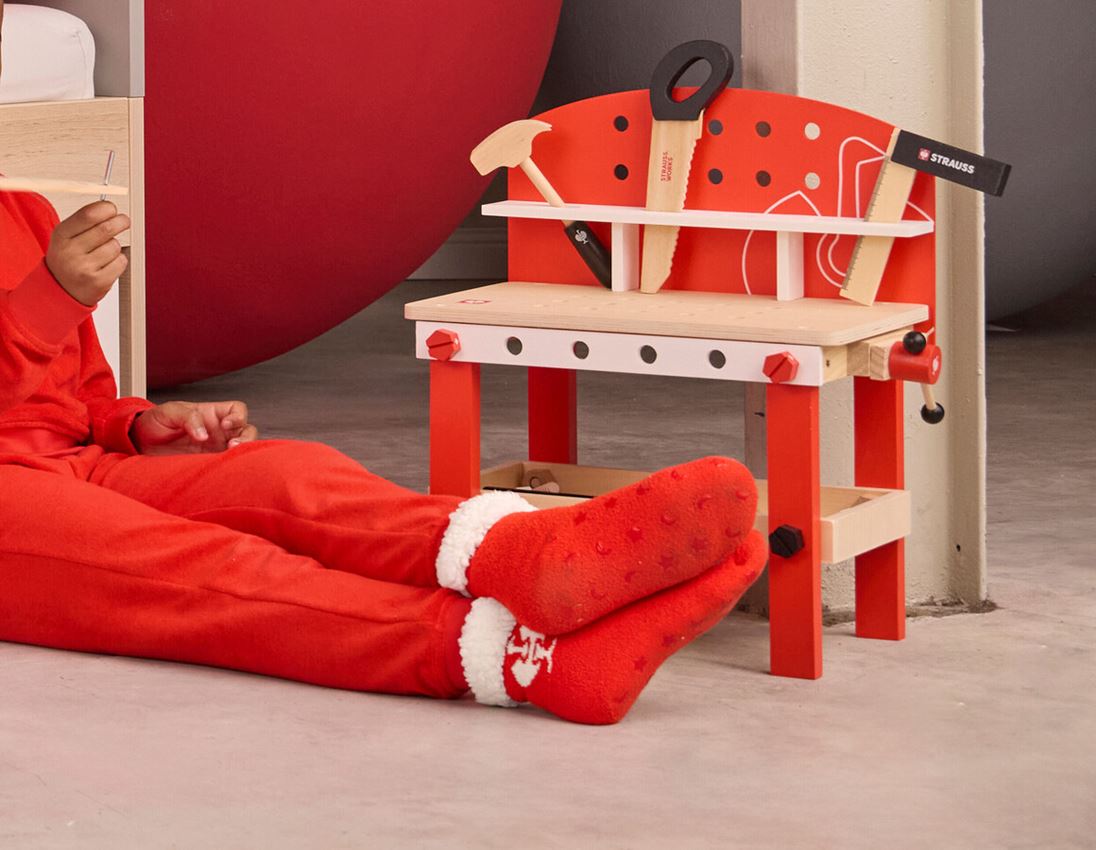 Socken | Strümpfe: e.s. Faserpelzsocke, Kinder + straussrot 1