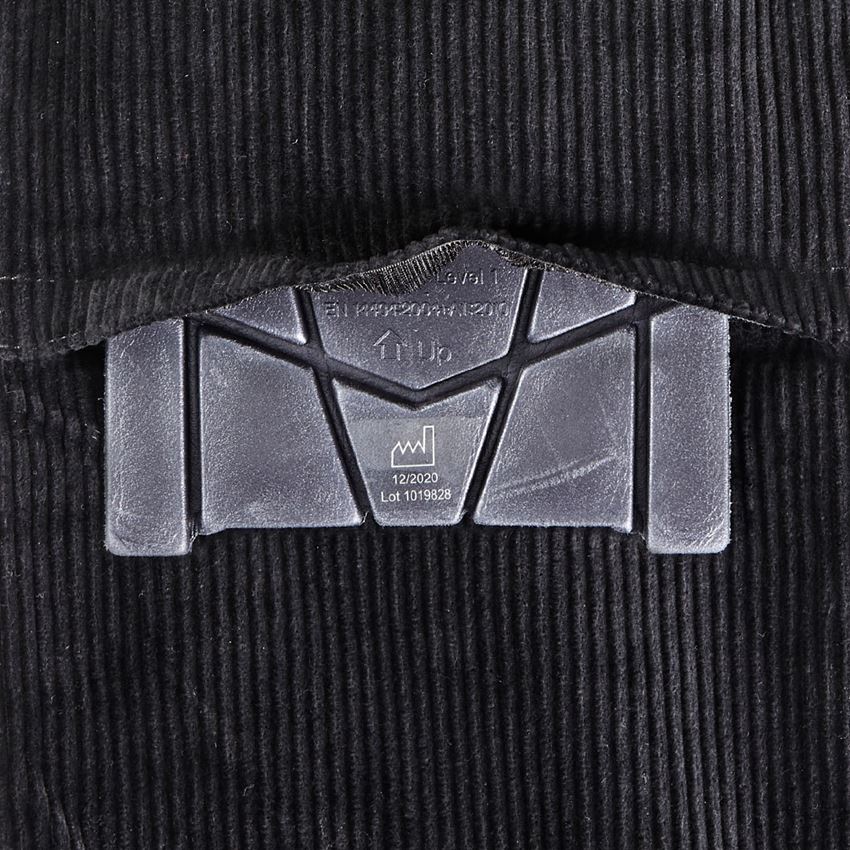 Hosen: e.s Zunfthose Grobcord, o. Schlag, m. Knietasche + schwarz 2