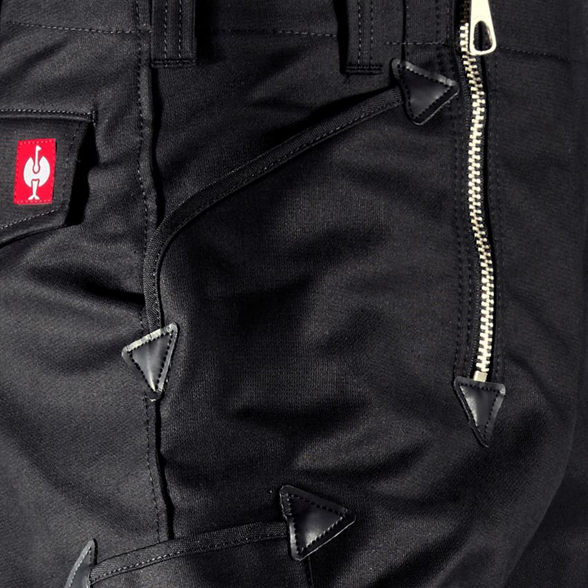 Pantalons de travail: Pant.corp.Moleskin Torsten e.s. s.patt.d'éléphant + noir 2