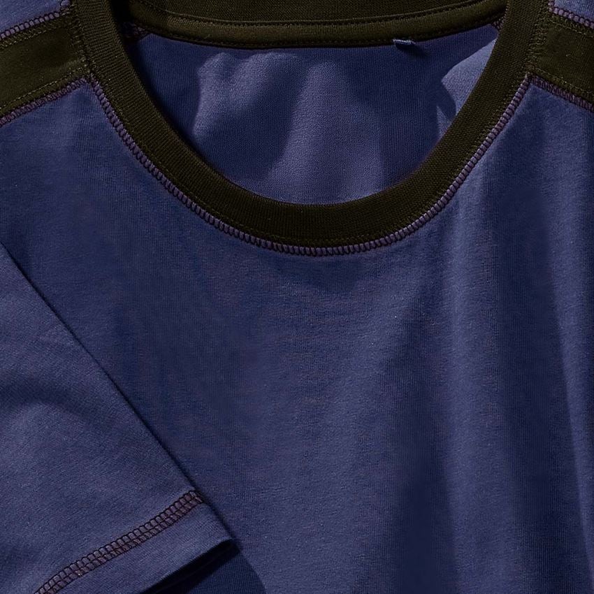 Hauts: T-shirt  cotton e.s.active + bleu foncé/noir 2