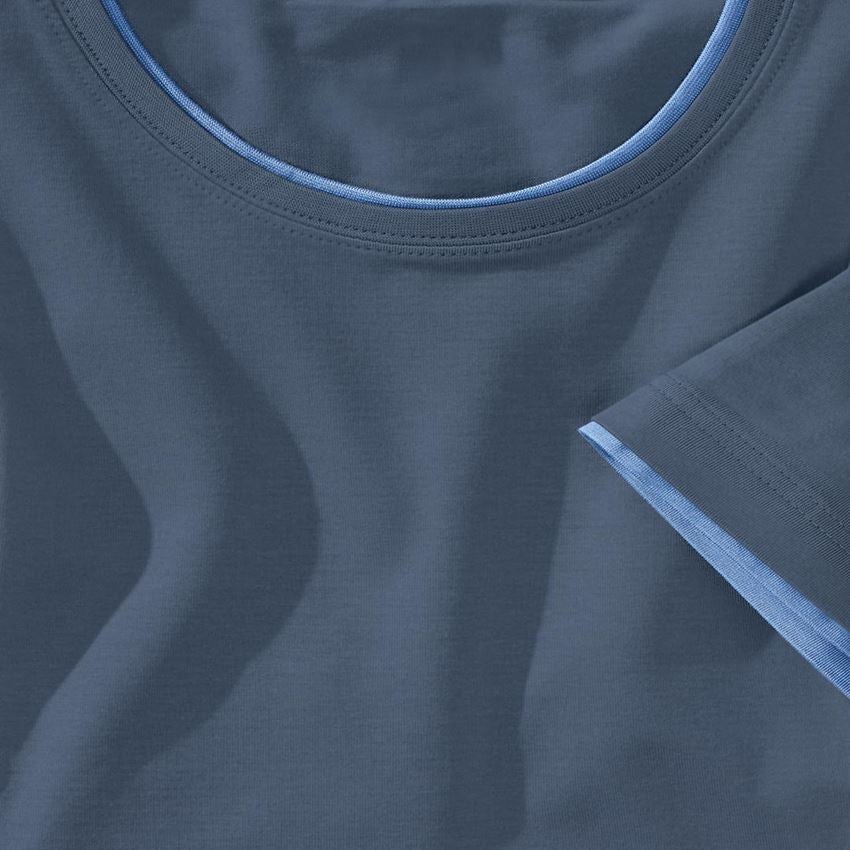 Shirts & Co.: e.s. T-Shirt cotton stretch Layer + pazifik/kobalt 2