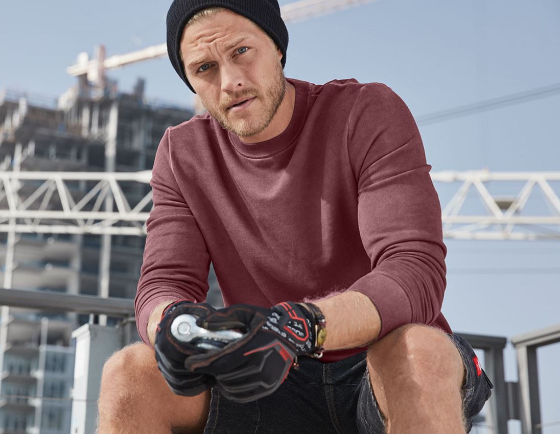 Hauts: e.s. Sweatshirt vintage poly cotton + rubis vintage 1