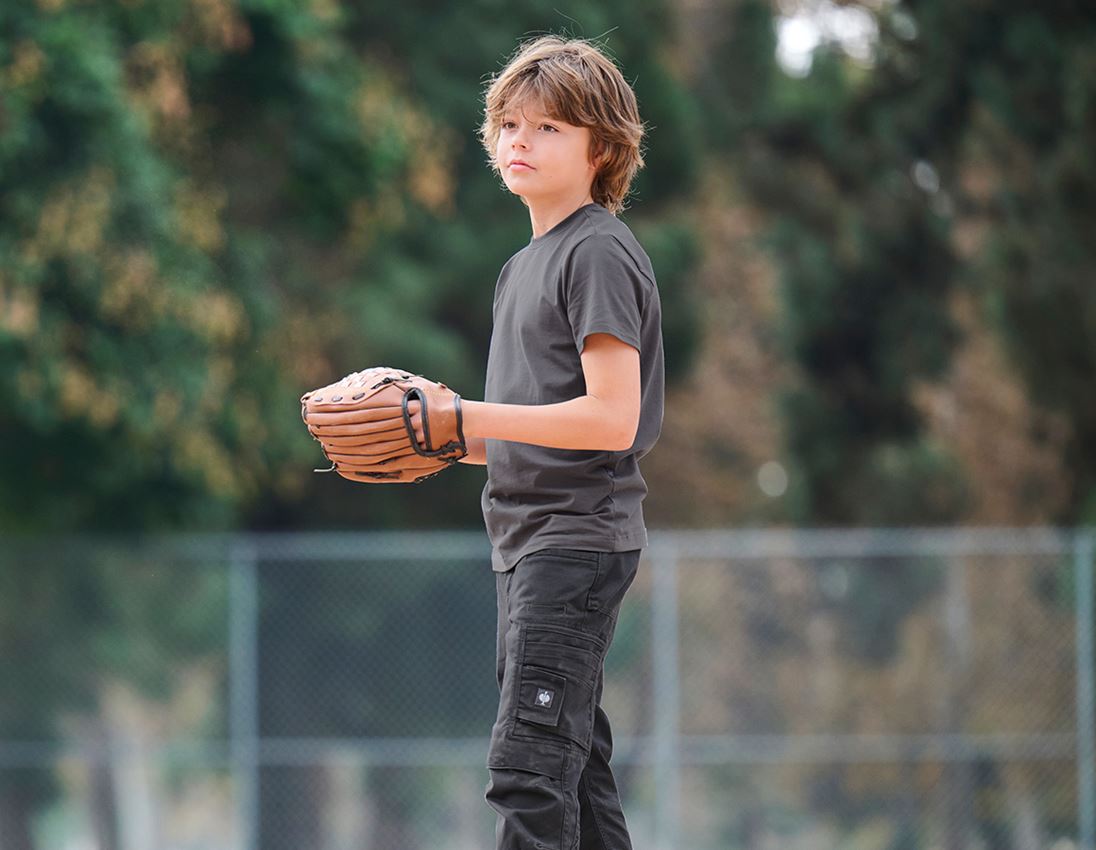 myDesign XMAS: e.s. T-Shirt cotton stretch, Kinder + anthrazit 1