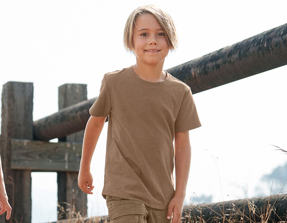 Shirts & Co.: T-Shirt e.s.vintage, Kinder + sepia melange