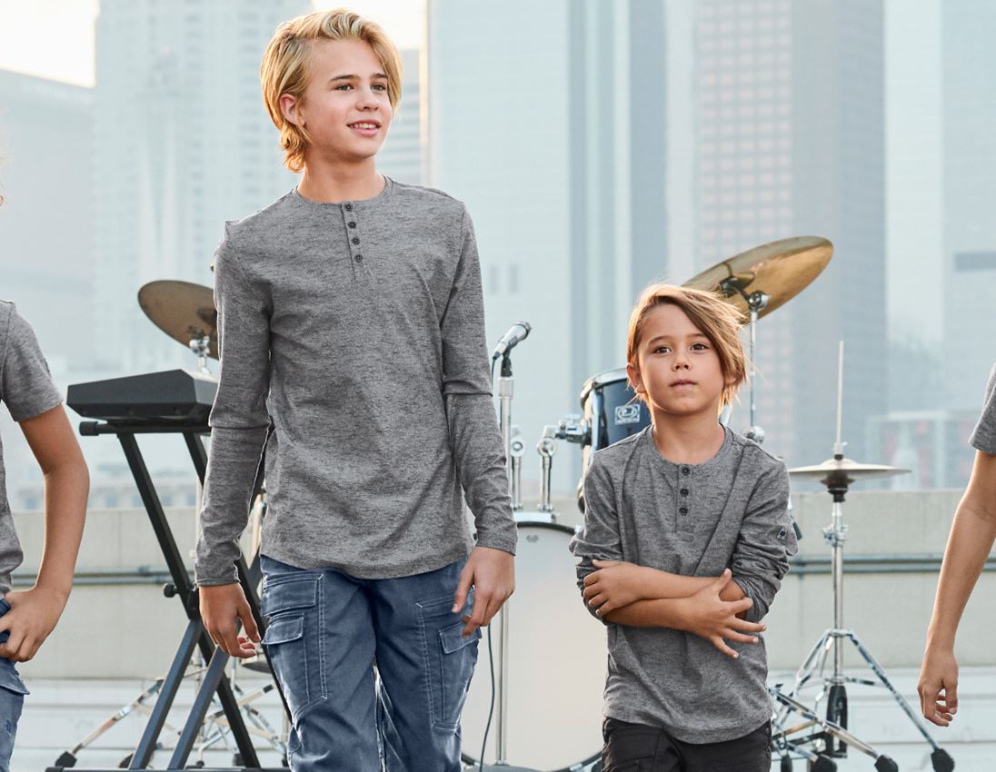 Themen: Longsleeve e.s.vintage, Kinder + schwarz melange 1