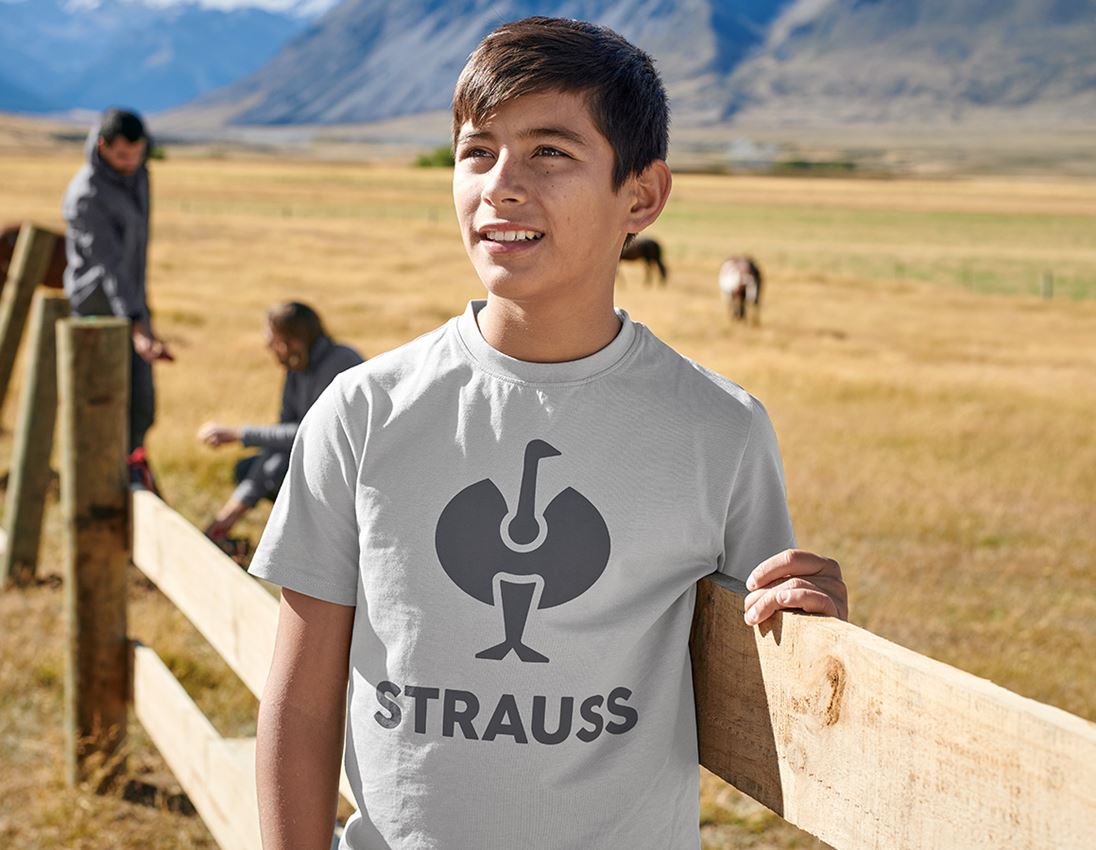Hauts: T-shirt e.s.concrete, enfants + gris perle