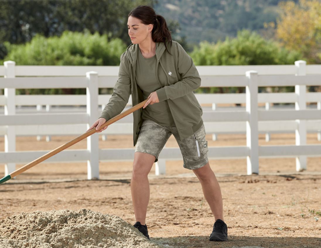 Hauts: Veste sweat à capuche e.s.motion ten,femmes + vert marais vintage 1