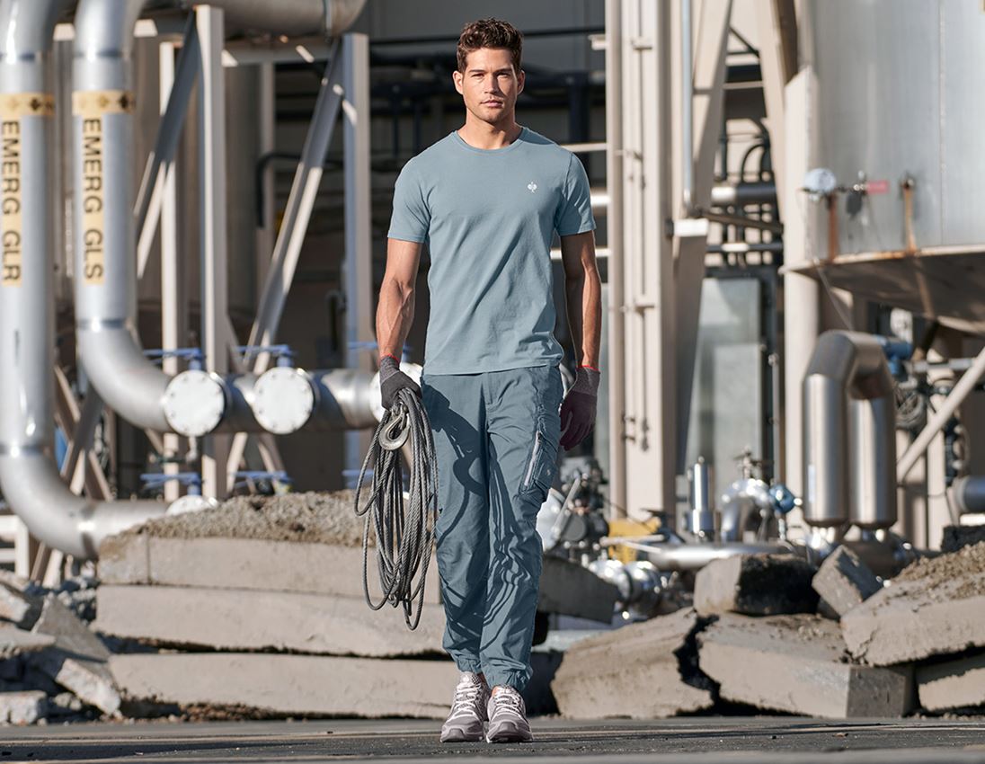 Shirts & Co.: T-Shirt e.s.motion ten pure + rauchblau vintage 1