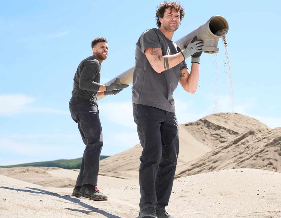 Shirts & Co.: T-Shirt heavy e.s.iconic + carbongrau 6