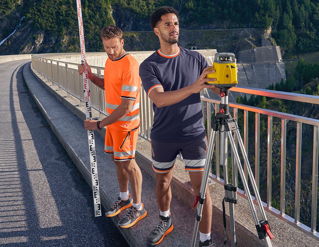 Themen: Funktions T-Shirt e.s.ambition + dunkelblau/warnorange 7