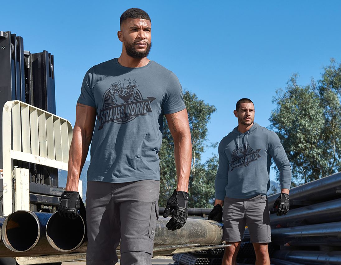 Shirts & Co.: T-Shirt e.s.iconic works + oxidblau 2