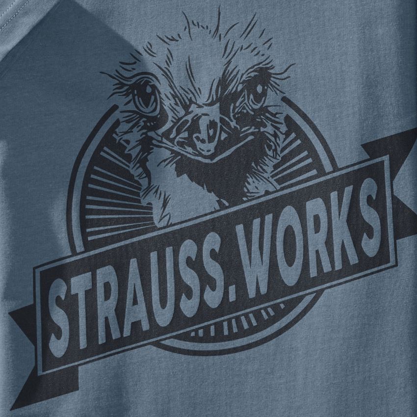 Hauts: T-shirt e.s.iconic works, femmes + bleu oxyde 2