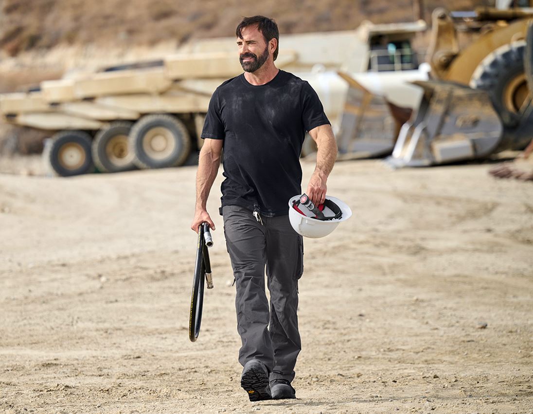 Shirts & Co.: e.s. Piqué-T-Shirt cotton light + schwarz 3