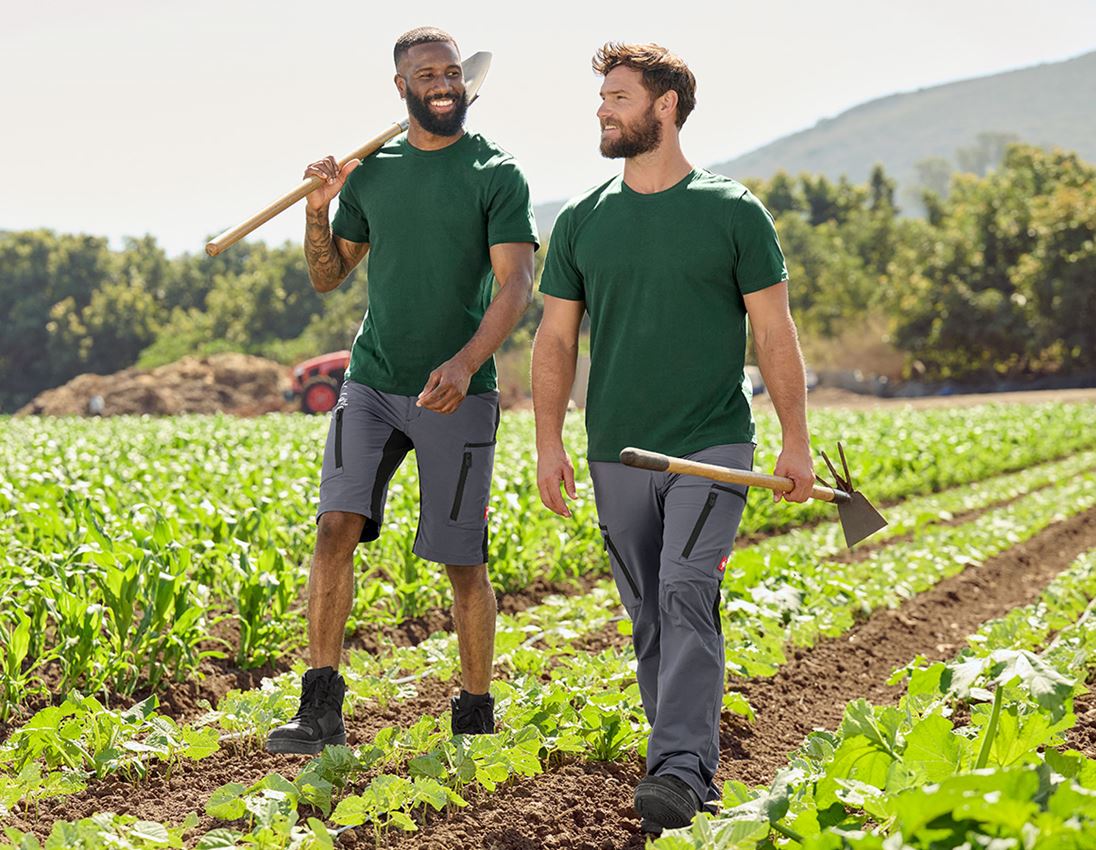 Hauts: e.s. Piqué-T-Shirt cotton light + vert 5