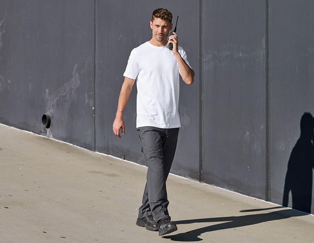 Shirts & Co.: e.s. T-Shirt cotton, long fit + weiß 2