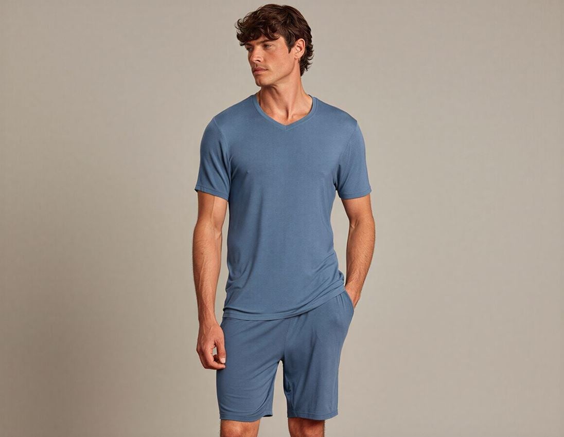 Accessoires: e.s. T-shirt de pyjama modal + bleu nordique 1