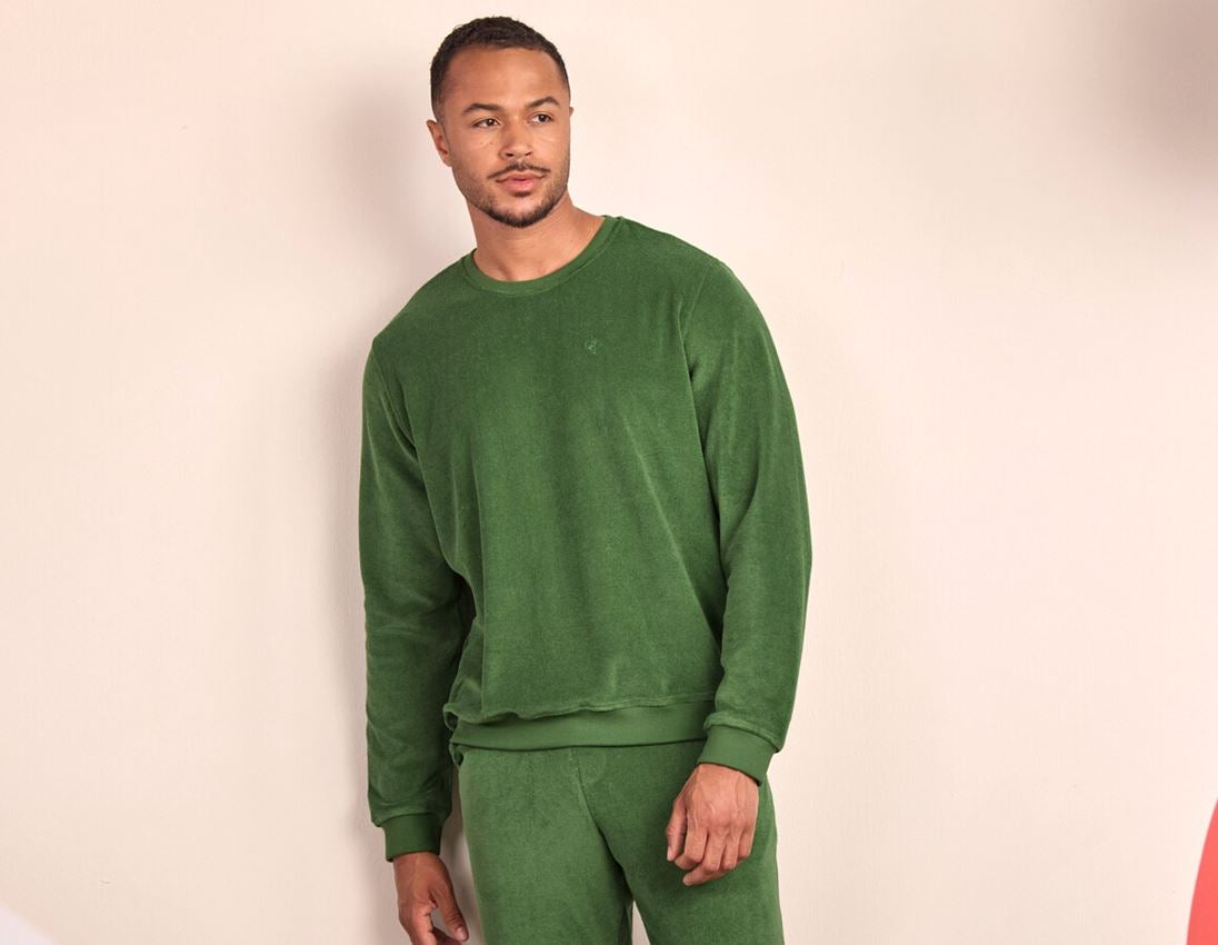 Shirts & Co.: e.s. Sweatshirt Terry + nordicgrün