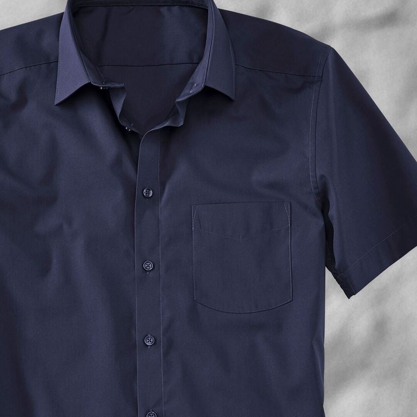 Shirts & Co.: e.s. Servicehemd kurzarm + dunkelblau 2