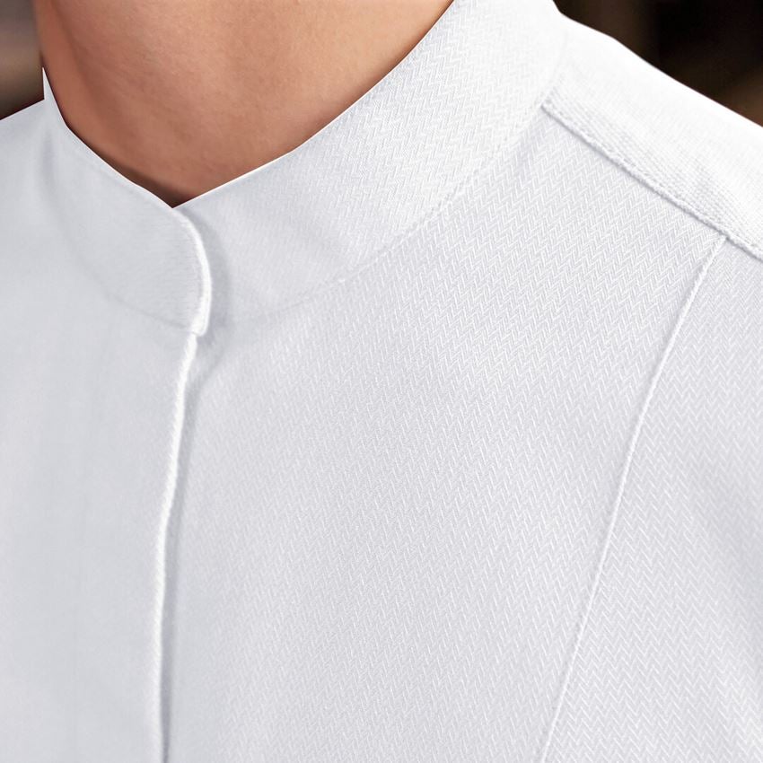 Shirts & Co.: e.s. Hybrid Kochhemd, Damen + weiß 2