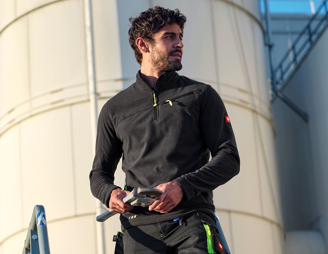 Hauts: Pull en laine polaire e.s.motion 2020 + noir