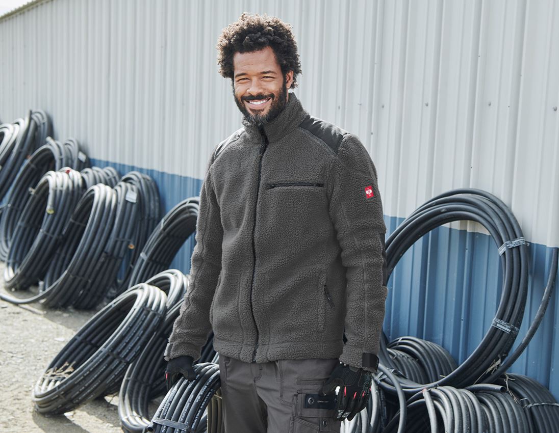 Vestes de travail: Veste en fibre polaire e.s.roughtough  + titane