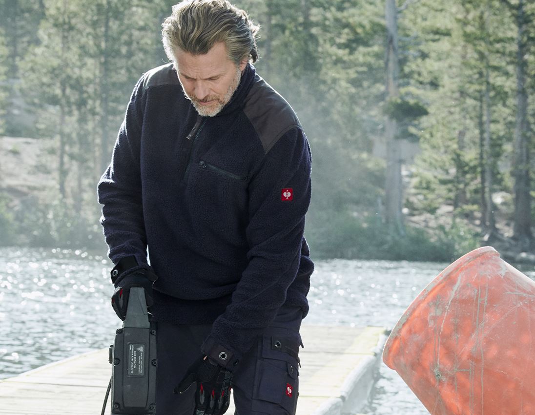 Thèmes: Pull en fibres polaires e.s.roughtough + bleu nuit 1