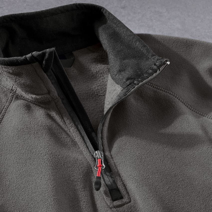 Shirts & Co.: Damen Microfleece Troyer dryplexx® micro + anthrazit 2