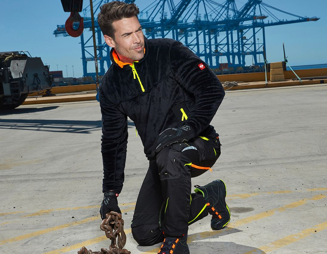 Hauts: Pull camionneur Highloft e.s.motion 2020 + noir/jaune fluo/orange fluo 1