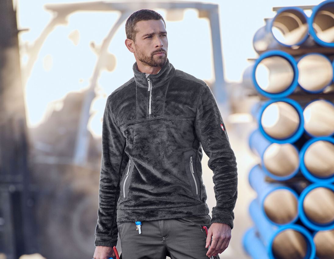 Hauts: Pull camionneur Highloft e.s.motion 2020 + anthracite/platine