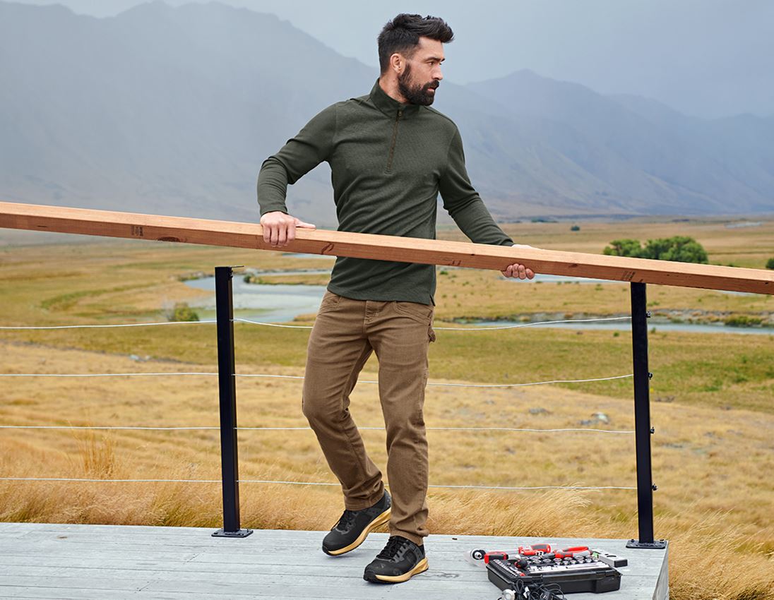 Hauts: Pull camionneur e.s.vintage + vert camouflage 1