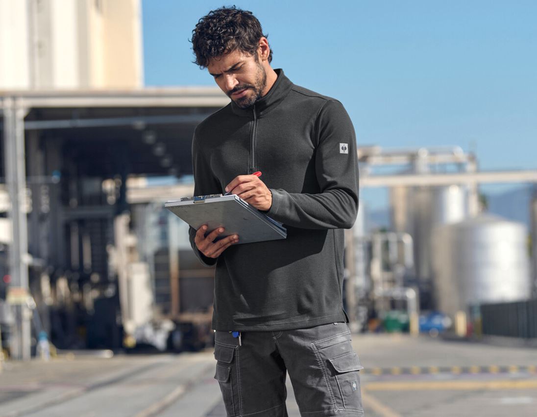 Hauts: Pull camionneur e.s.vintage + noir 1