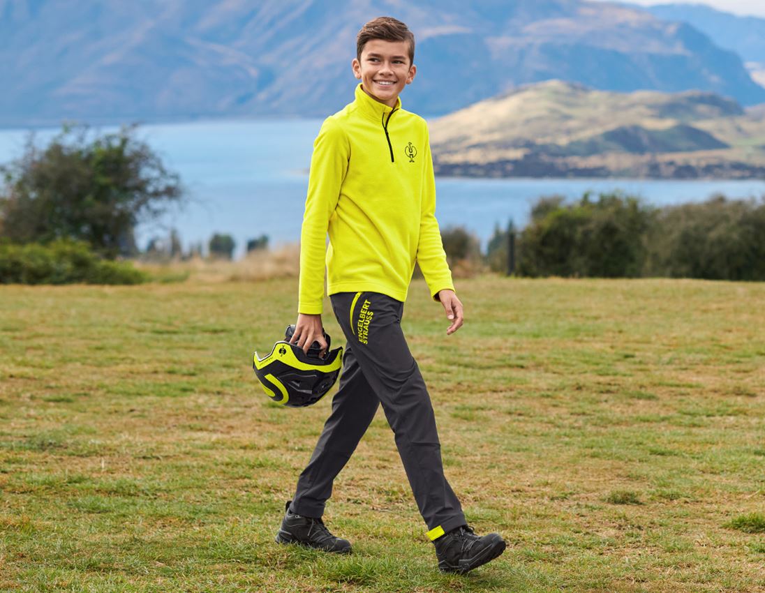 Shirts & Co.: Fleecetroyer e.s.trail, Kinder + acidgelb/schwarz 1