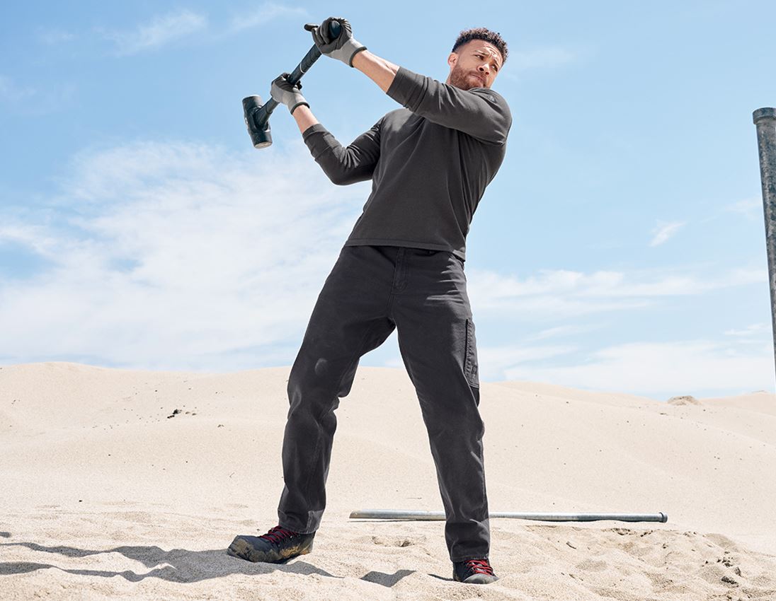 Hauts: Pullover à col rond e.s.iconic + gris carbone 6