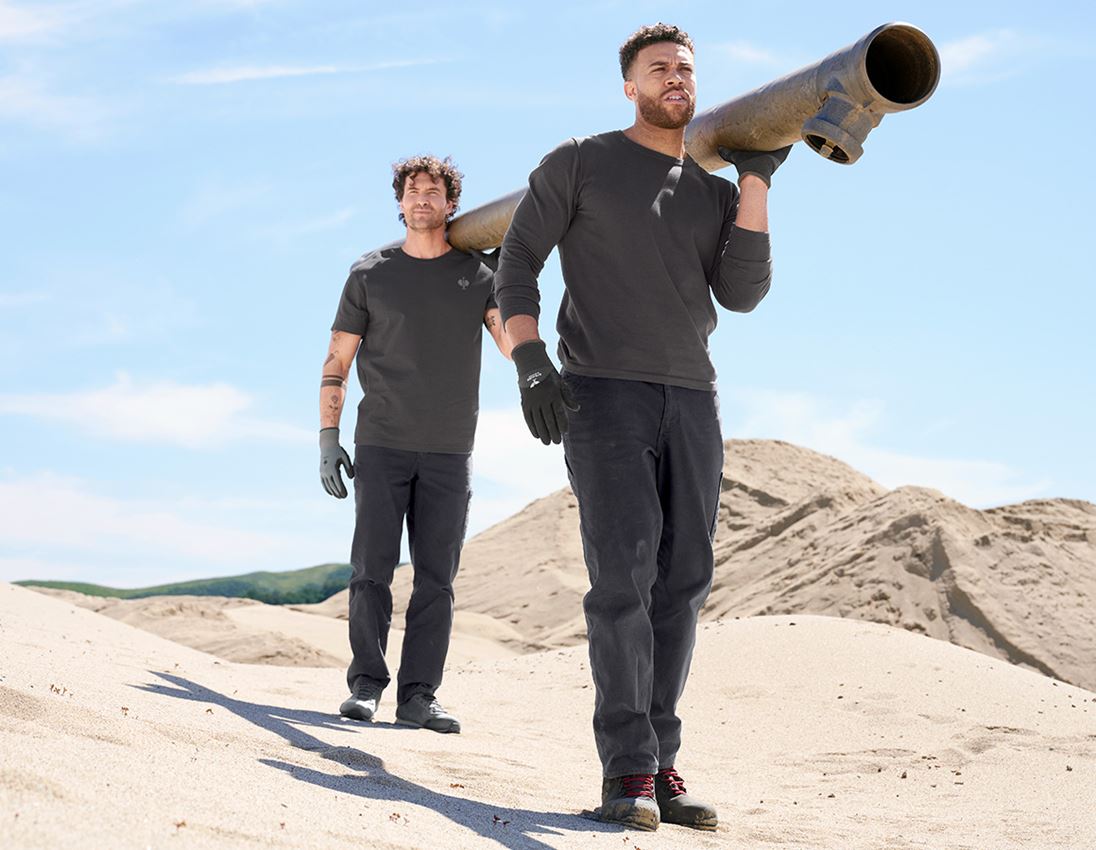 Hauts: Pullover à col rond e.s.iconic + gris carbone 7