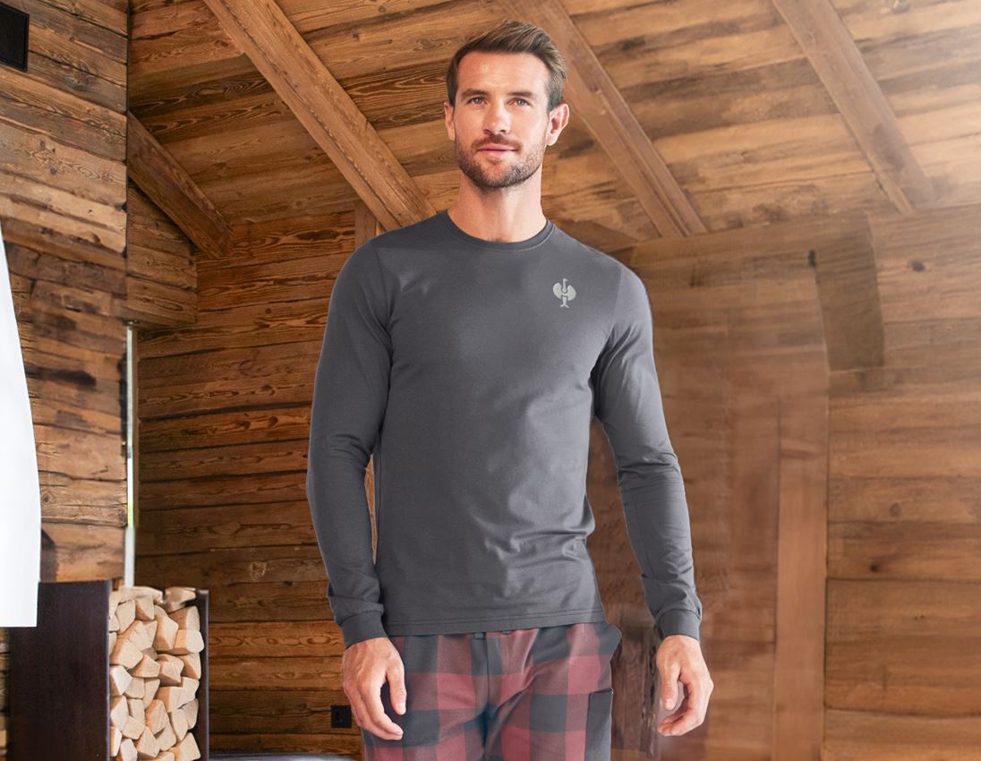 Accessoires: e.s. Pyjama Longsleeve + carbongrau