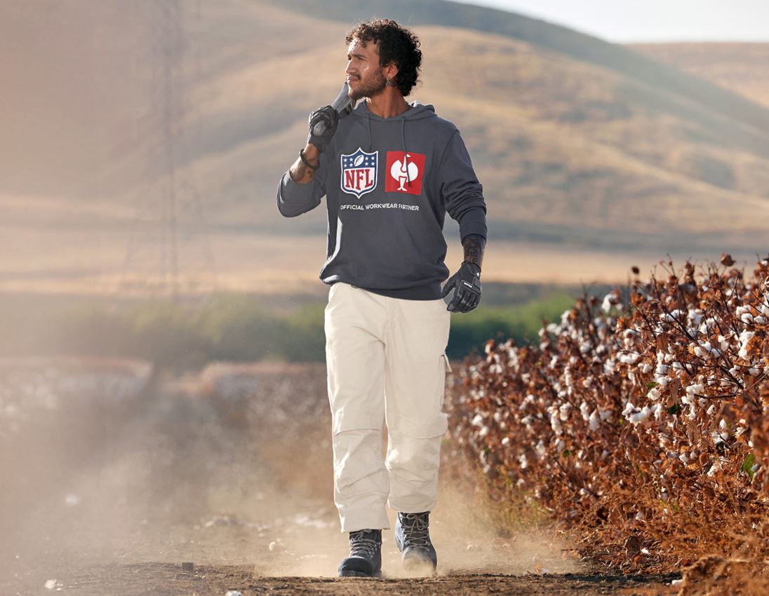 NFL X STRAUSS: NFL Hoodie cotton + gris carbone 4