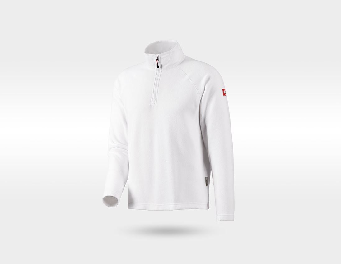 Große Geschenke: SET: Microfleece Jacke + Troyer dryplexx® micro + weiß/grau