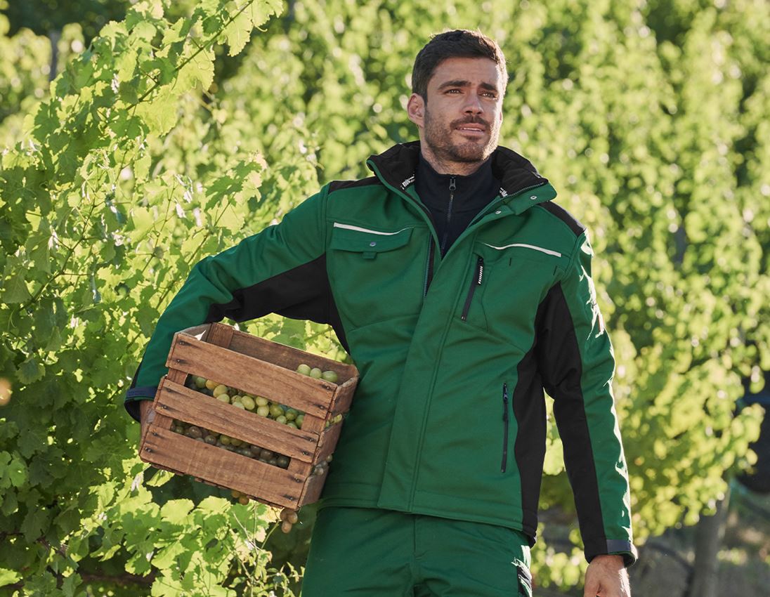 Jacken: Softshelljacke e.s.motion + grün/schwarz 3