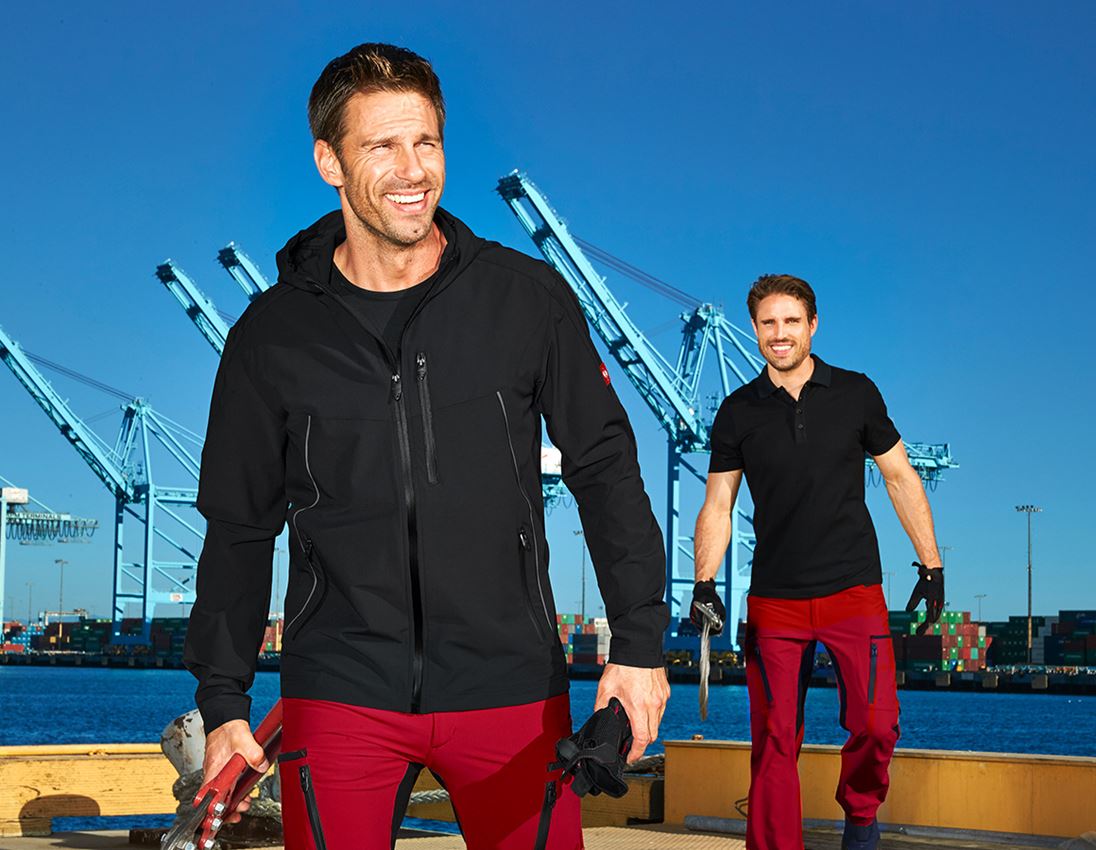 Jacken: Jacke e.s.vision stretch + schwarz