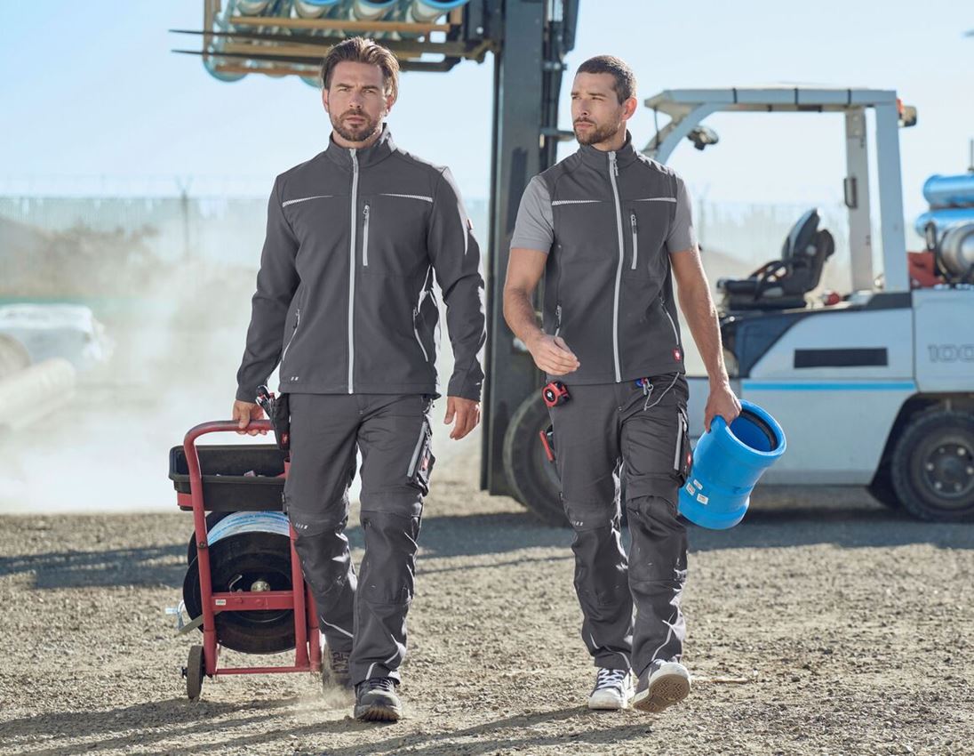 Arbeitsjacken: Softshelljacke e.s.motion 2020 + anthrazit/platin 1